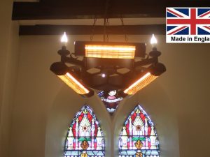 Chandelier Heater 4.5kW Softglow 'Amcotts' Design